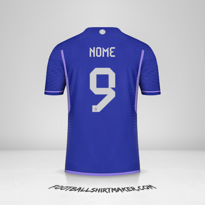 Maglia Argentina 2022 Seconda -  nome - 9