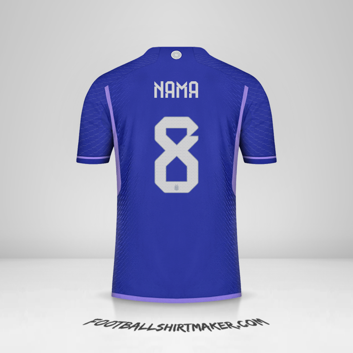 Jersey Argentina 2022 Alternatif -  nama - 8