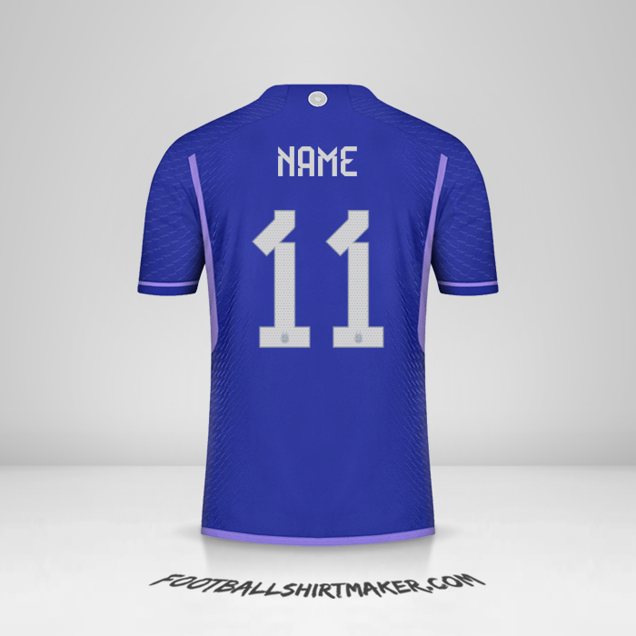 Shirt Argentina 2022 Away -  name - 11