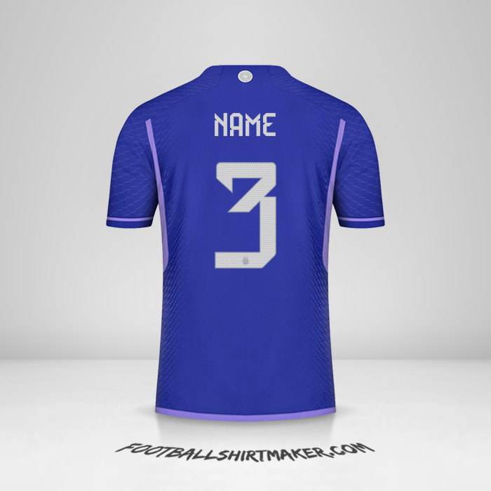 Jersey Argentina 2022 Away -  name - 3