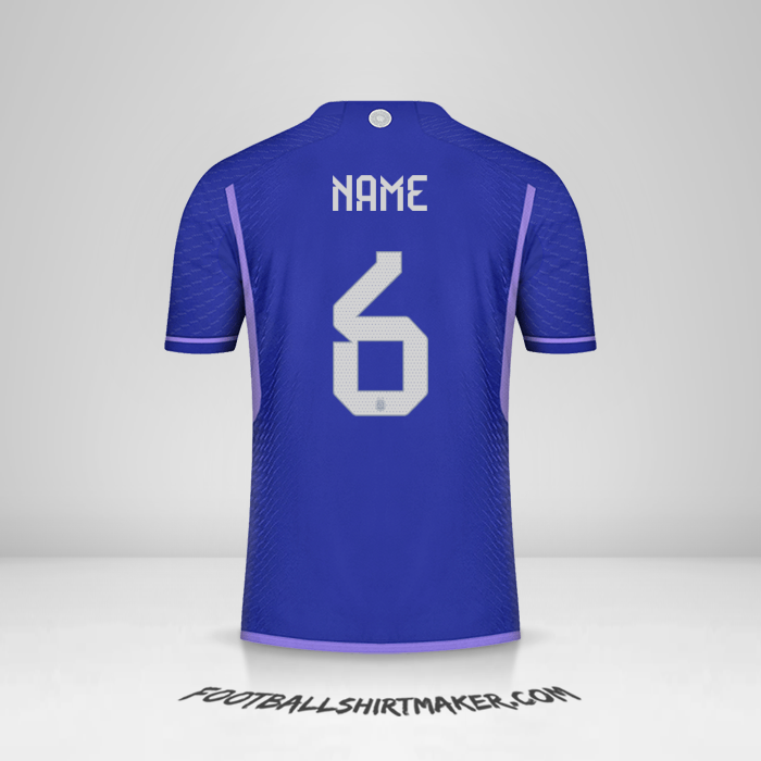Jersey Argentina 2022 Away -  name - 6