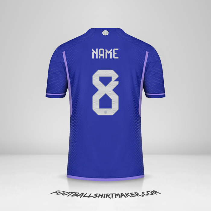 Trikot Argentinien 2022 Auswärts -  name - 8
