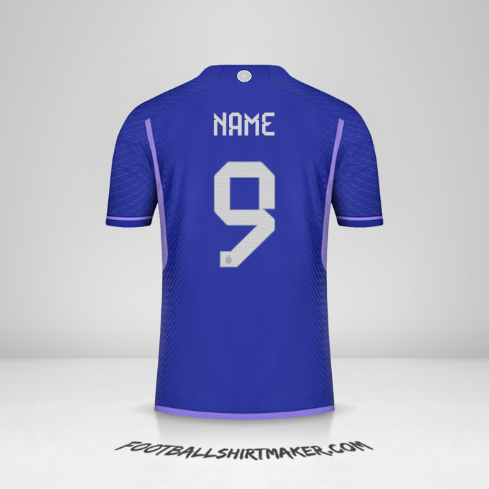 Jersey Argentina 2022 Away -  name - 9