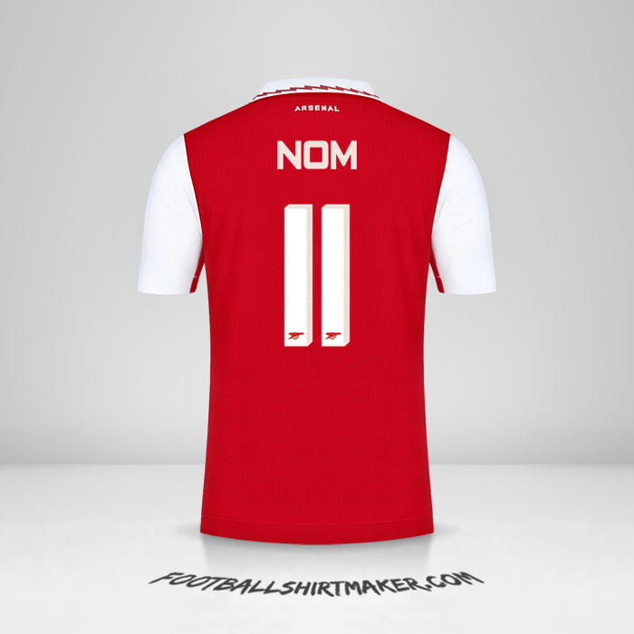 Maillot Arsenal Cup 2022/2023 -  nom - 11