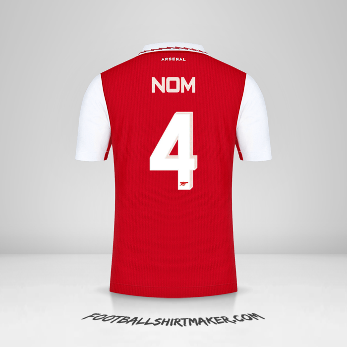 Maillot Arsenal Cup 2022/2023 -  nom - 4