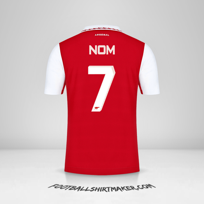 Maillot Arsenal Cup 2022/2023 -  nom - 7