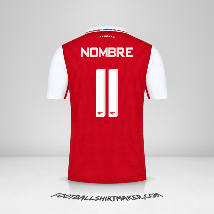 Jersey Arsenal Cup 2022/2023 -  nombre - 11
