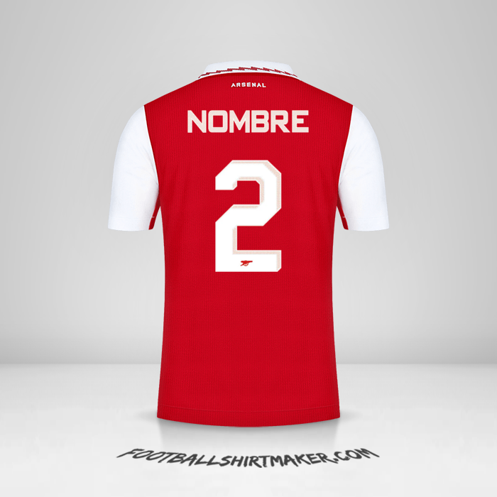 Jersey Arsenal Cup 2022/2023 -  nombre - 2