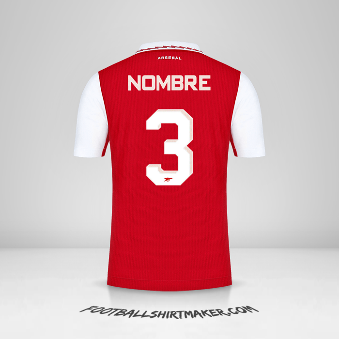 Jersey Arsenal Cup 2022/2023 -  nombre - 3