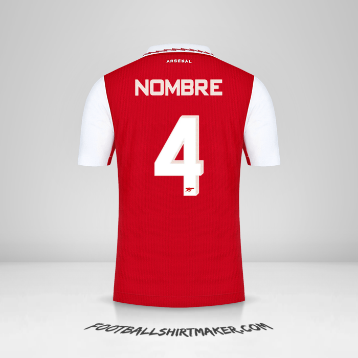 Jersey Arsenal Cup 2022/2023 -  nombre - 4