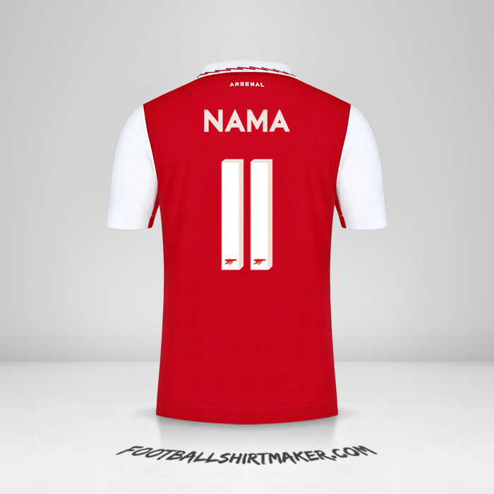 Jersey Arsenal Cup 2022/2023 -  nama - 11