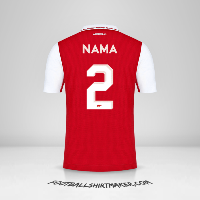 Jersey Arsenal Cup 2022/2023 -  nama - 2