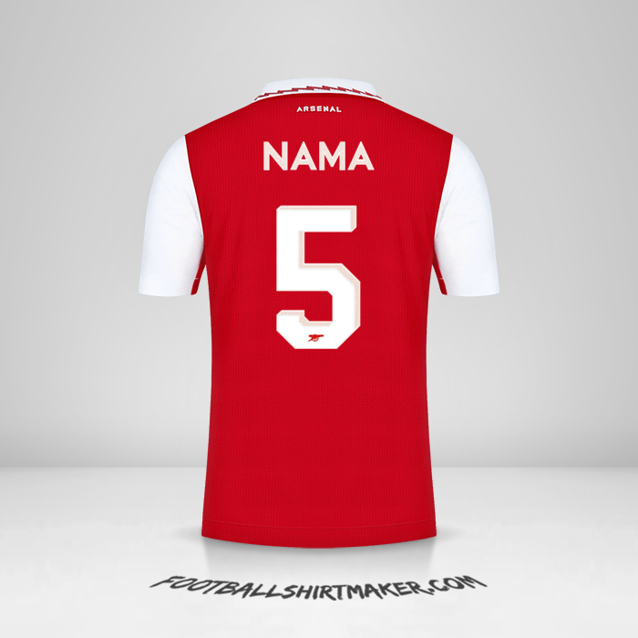 Jersey Arsenal Cup 2022/2023 -  nama - 5