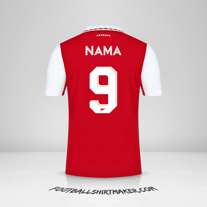 Jersey Arsenal Cup 2022/2023 -  nama - 9