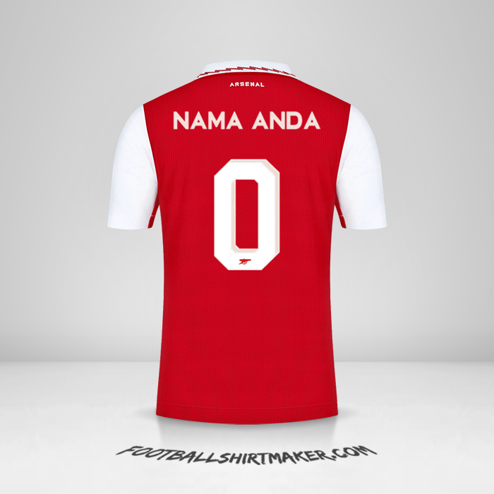Jersey Arsenal Cup 2022/2023 -  nama anda - 0