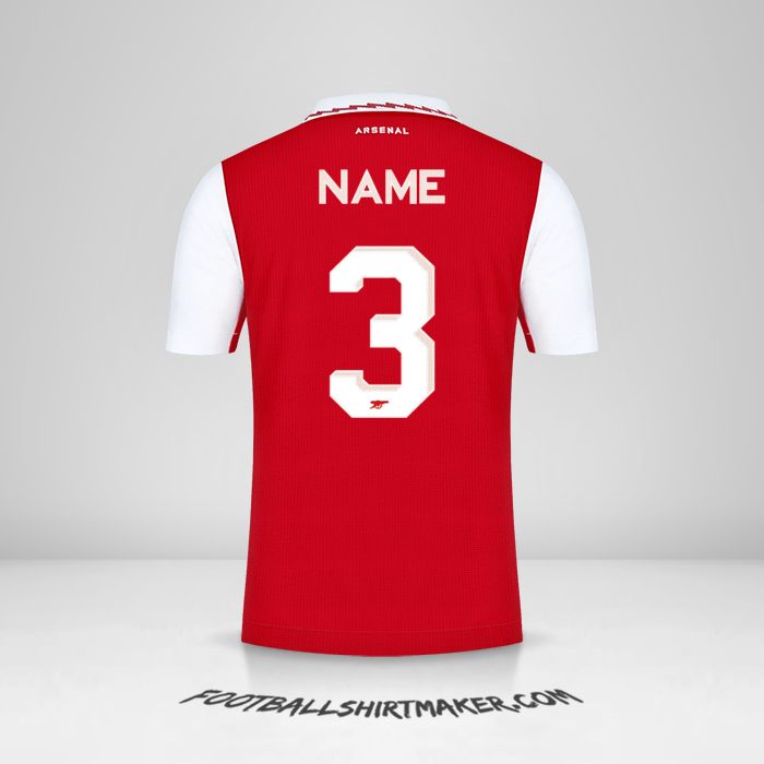 Jersey Arsenal Cup 2022/2023 -  name - 3