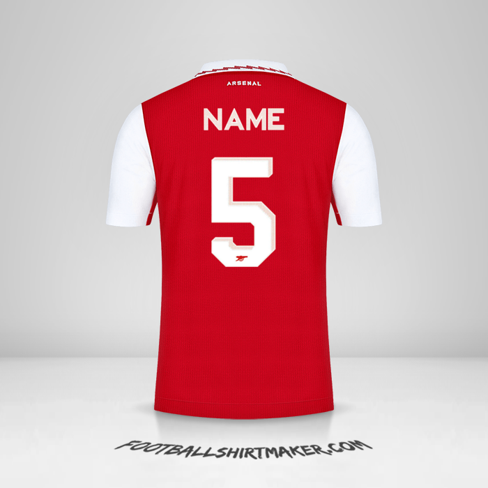 Jersey Arsenal Cup 2022/2023 -  name - 5