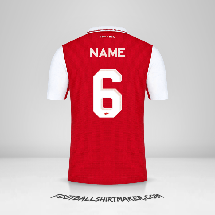 Jersey Arsenal Cup 2022/2023 -  name - 6