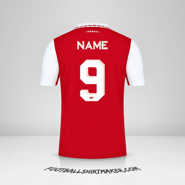 Jersey Arsenal Cup 2022/2023 -  name - 9