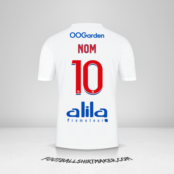 Maillot Olympique Lyon 2022/2023 -  nom - 10