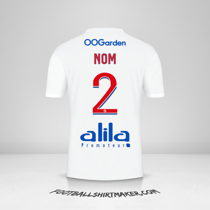 Maillot Olympique Lyon 2022/2023 -  nom - 2
