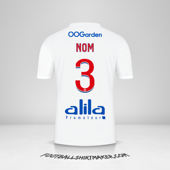 Maillot Olympique Lyon 2022/2023 -  nom - 3