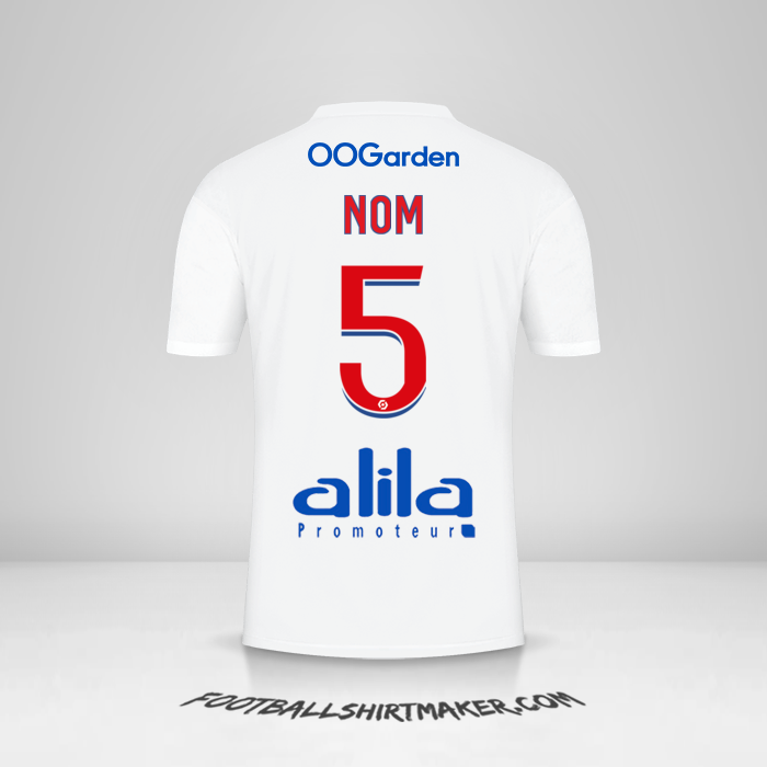 Maillot Olympique Lyon 2022/2023 -  nom - 5