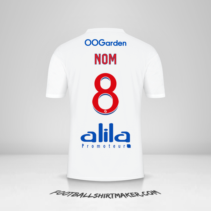 Maillot Olympique Lyon 2022/2023 -  nom - 8