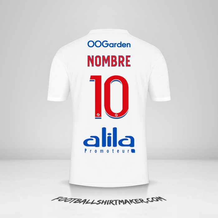 Jersey Olympique Lyon 2022/2023 -  nombre - 10
