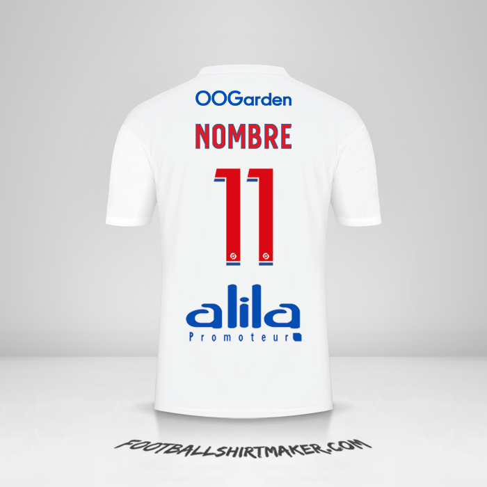 Jersey Olympique Lyon 2022/2023 -  nombre - 11