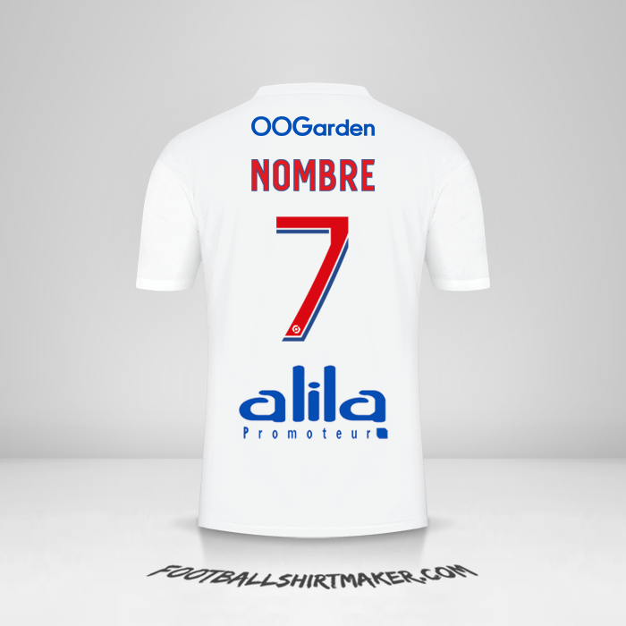 Camiseta Olympique Lyon 2022/2023 -  nombre - 7