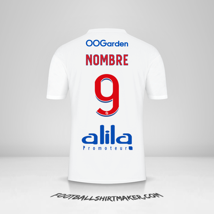 Camiseta Olympique Lyon 2022/2023 -  nombre - 9