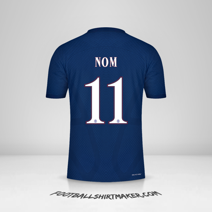 Maillot Paris Saint Germain Cup 2022/2023 -  nom - 11