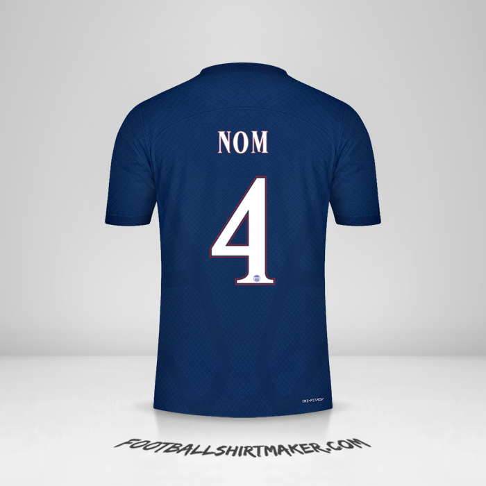 Maillot Paris Saint Germain Cup 2022/2023 -  nom - 4