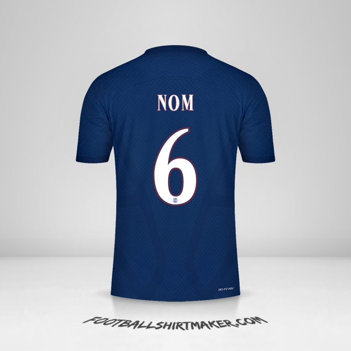 Maillot Paris Saint Germain Cup 2022/2023 -  nom - 6