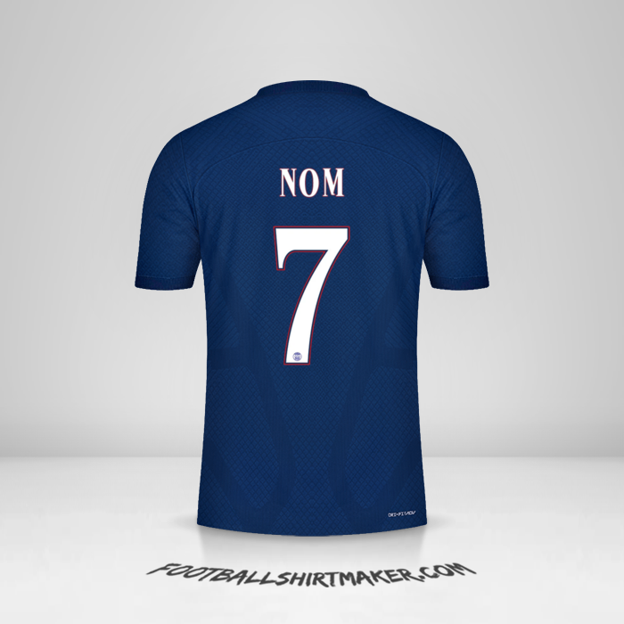Maillot Paris Saint Germain Cup 2022/2023 -  nom - 7