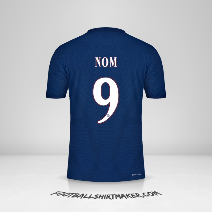 Maillot Paris Saint Germain Cup 2022/2023 -  nom - 9