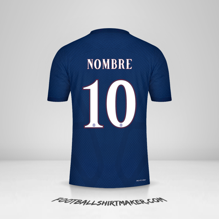 Jersey Paris Saint Germain Cup 2022/2023 -  nombre - 10
