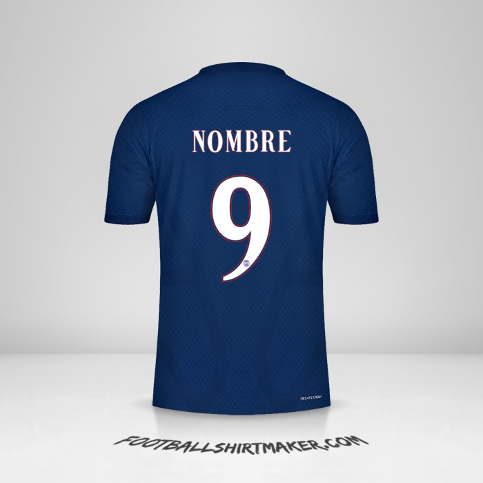 Jersey Paris Saint Germain Cup 2022/2023 -  nombre - 9