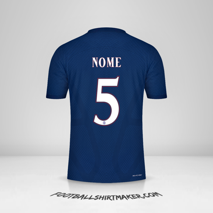 Camisa Paris Saint Germain Cup 2022/2023 -  nome - 5