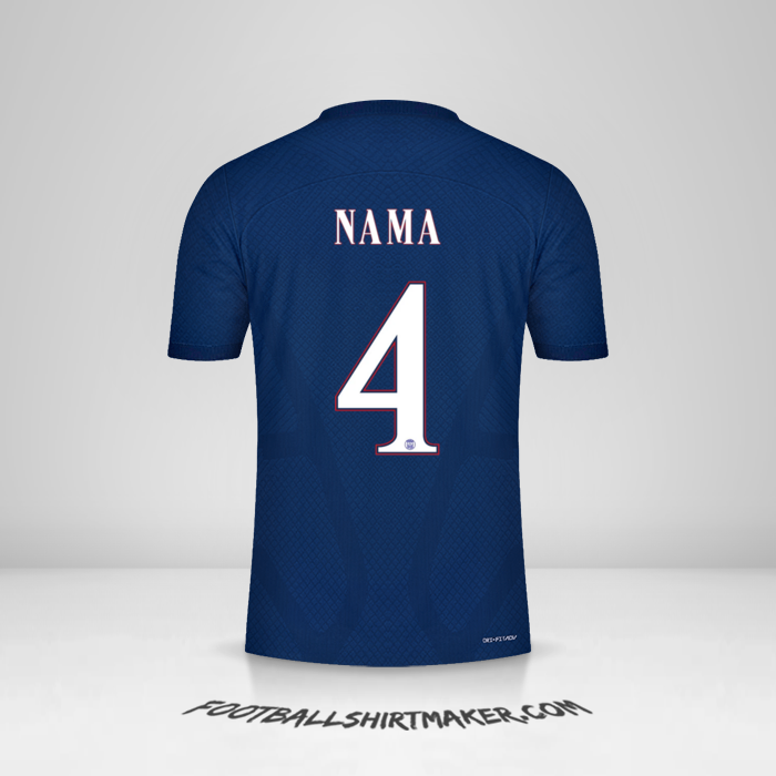 Jersey Paris Saint Germain Cup 2022/2023 -  nama - 4