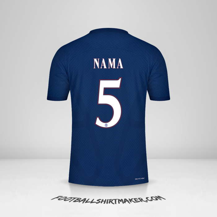 Jersey Paris Saint Germain Cup 2022/2023 -  nama - 5