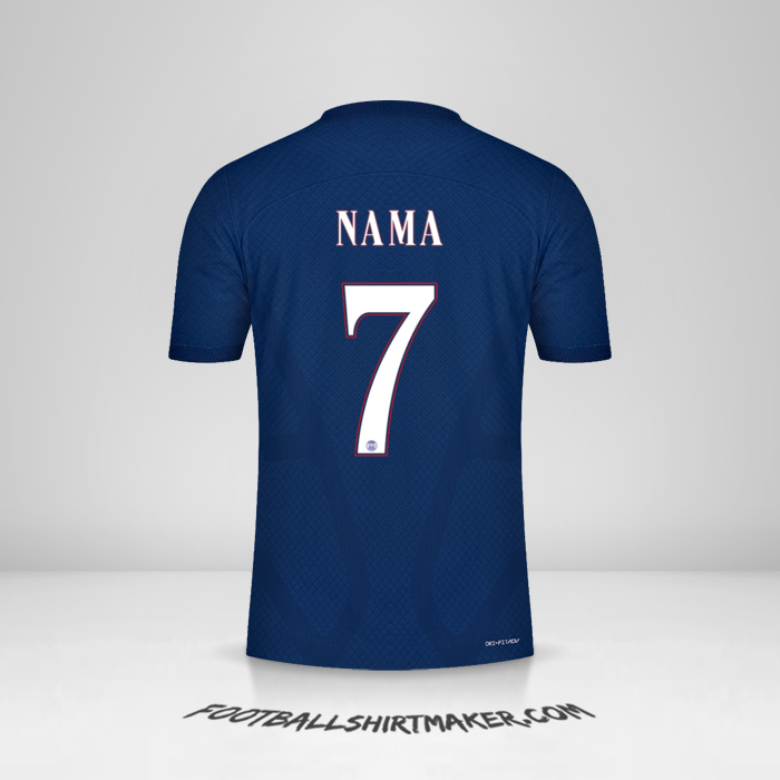Jersey Paris Saint Germain Cup 2022/2023 -  nama - 7