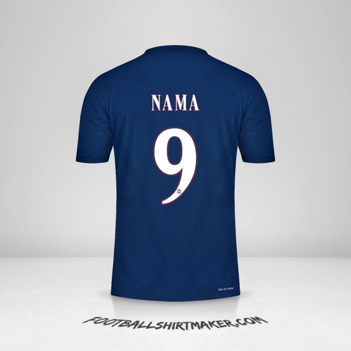 Jersey Paris Saint Germain Cup 2022/2023 -  nama - 9