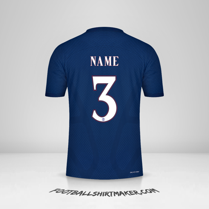 Shirt Paris Saint Germain Cup 2022/2023 -  name - 3