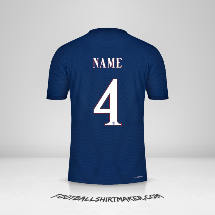 Jersey Paris Saint Germain Cup 2022/2023 -  name - 4