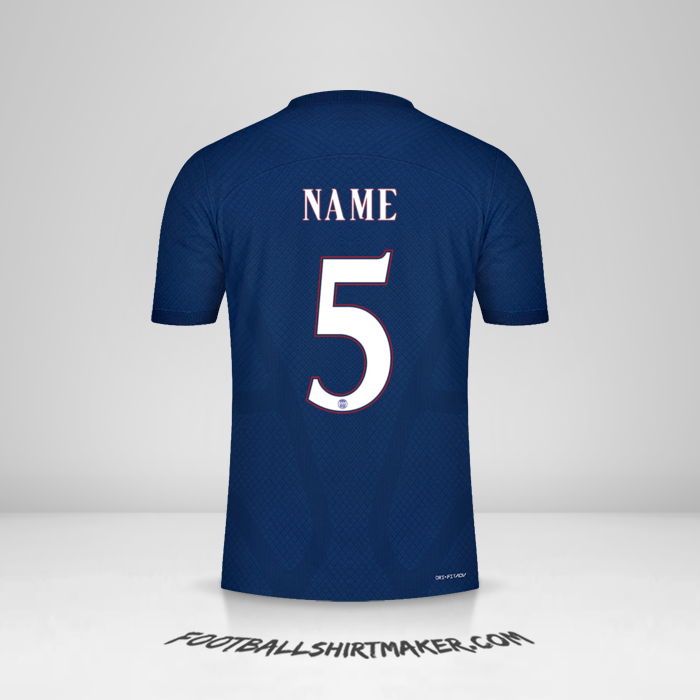 Jersey Paris Saint Germain Cup 2022/2023 -  name - 5