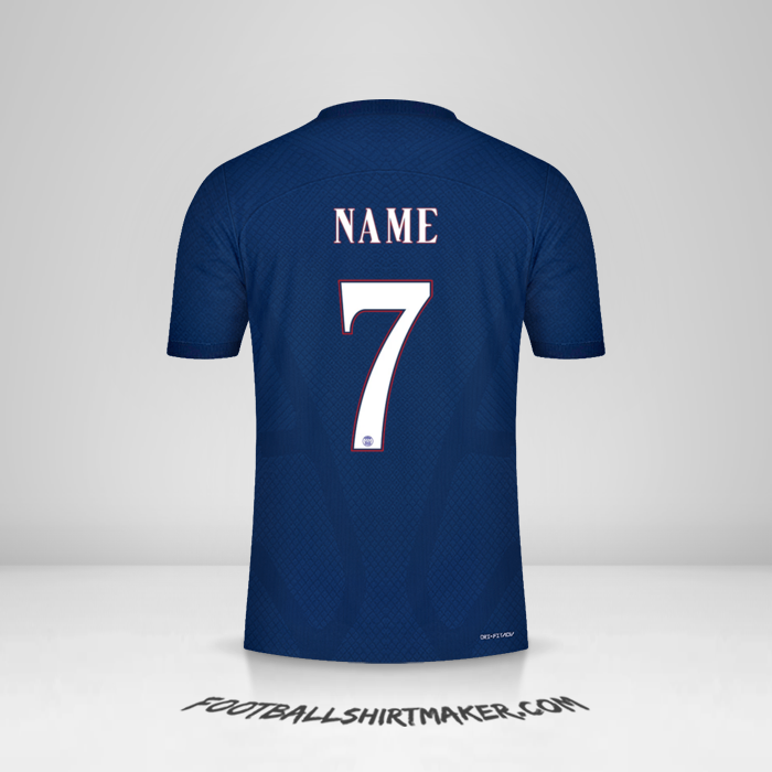 Jersey Paris Saint Germain Cup 2022/2023 -  name - 7