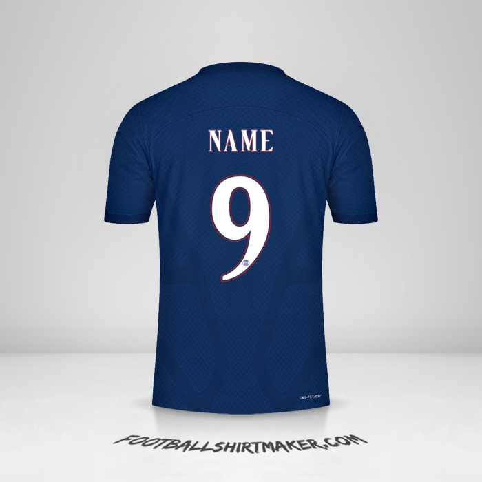 Jersey Paris Saint Germain Cup 2022/2023 -  name - 9