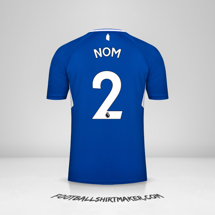 Maillot Everton FC 2022/2023 -  nom - 2